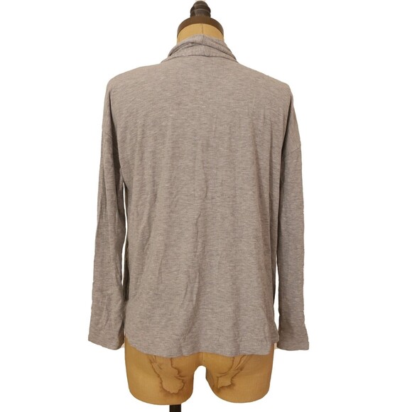 BB Dakota Short Open Cardigan Sweater Top XS Pockets Lightweight Heather Gray B5 - Picture 3 of 5